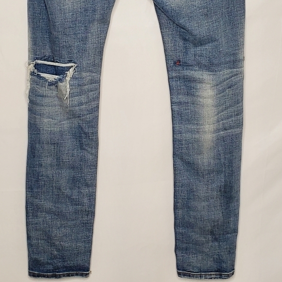 Lifted Anchors Distressed Men's Jeans Size 32 Faded Patched Denim Grunge Rare - Picture 4 of 14